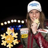 Camille Rast et son titre de championne du Monde de slalom.